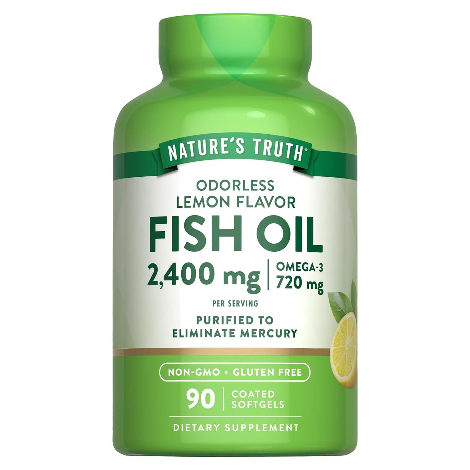 Suplemento Omega 3 Aceite de Pescado La Verdad de la Naturaleza 2400mg