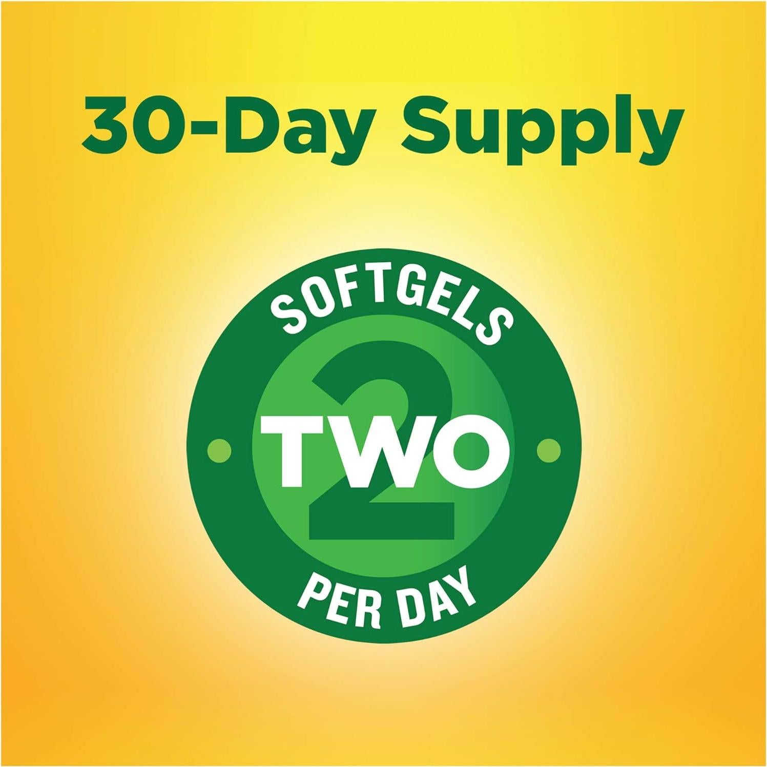 Aceite de Pescado Nature Made 1200 mg 60 Gelatinas Blandas Omega 3