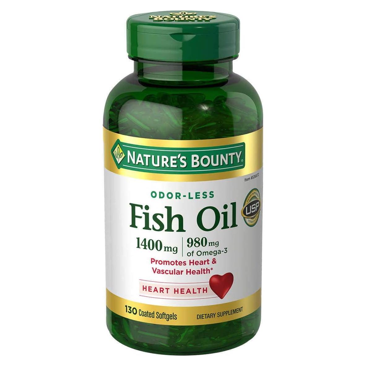 Aceite de Pescado Nature's Bounty 1400 mg Omega-3 980 mg