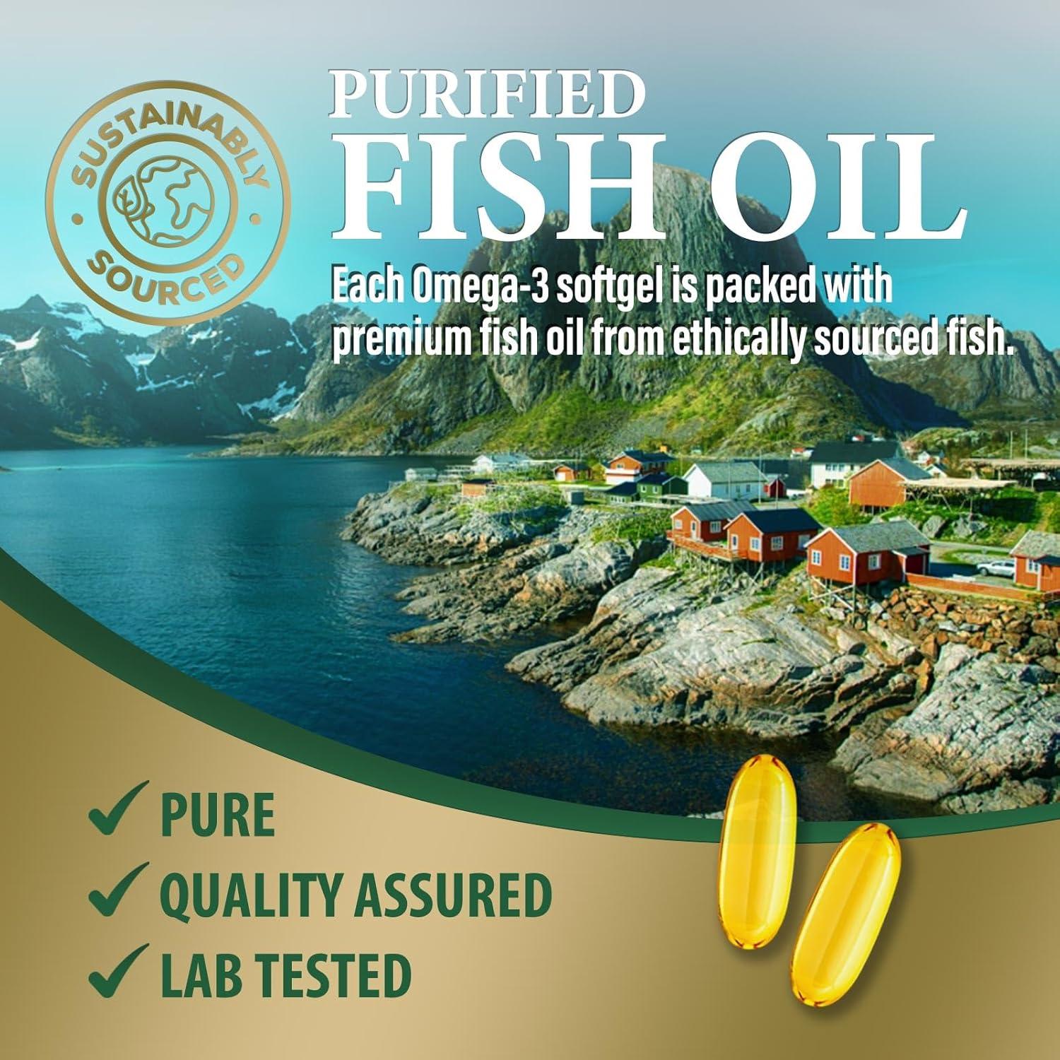 Aceite de Pescado Nature's Peak 2400 mg - Omega 3 EPA DHA 60 Cápsulas