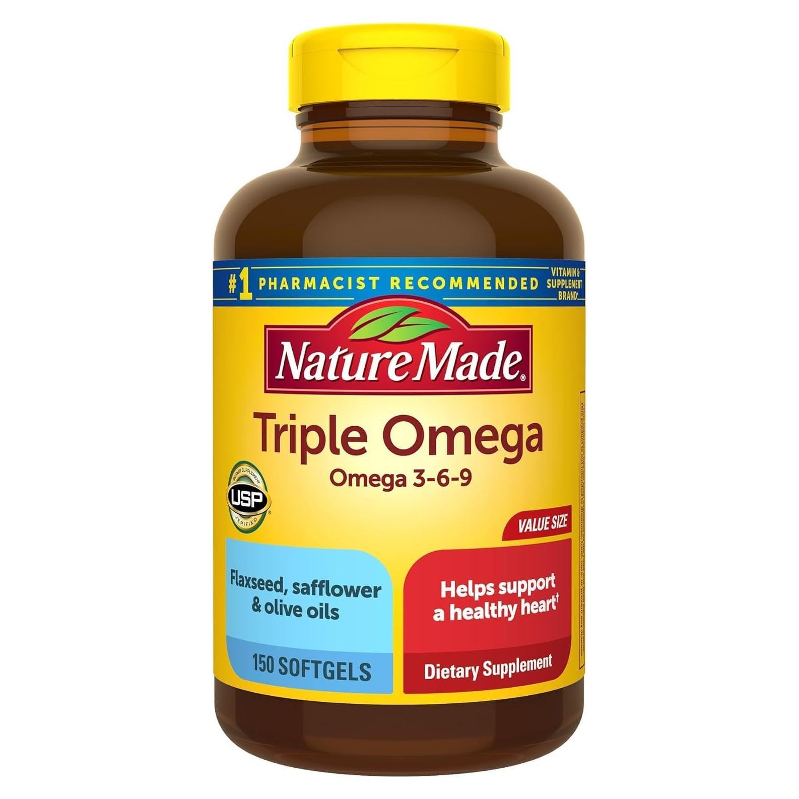 Suplemento Omega 3-6-9 Nature Made 150 Gelatinas Blandas