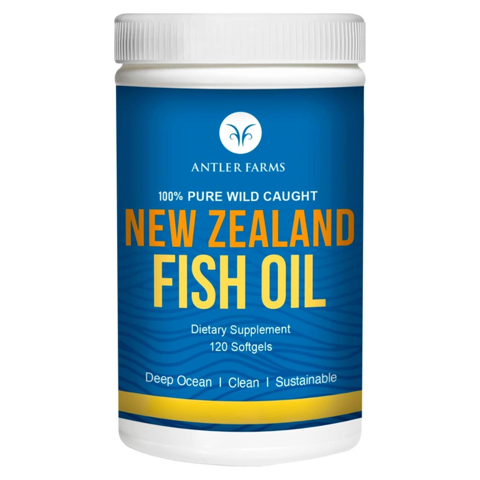 Aceite de Pescado Antler Farms 100% Puro Omega-3 120 Cápsulas