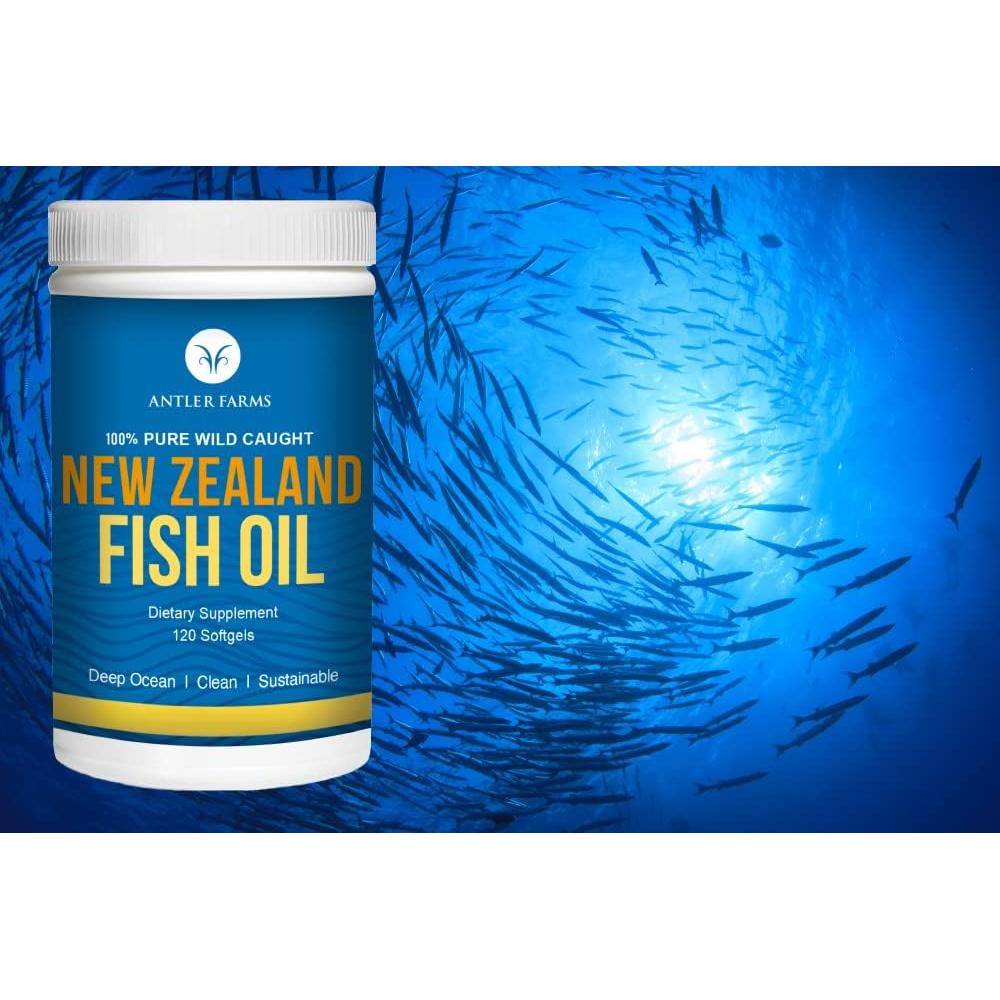 Aceite de Pescado Antler Farms 100% Puro Omega-3 120 Cápsulas