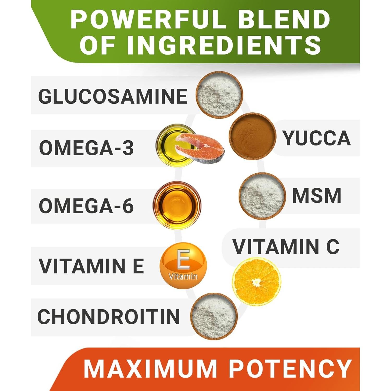 Galletas de Glucosamina para Perros STRELLALAB 120 Ct - Sabor Tocino