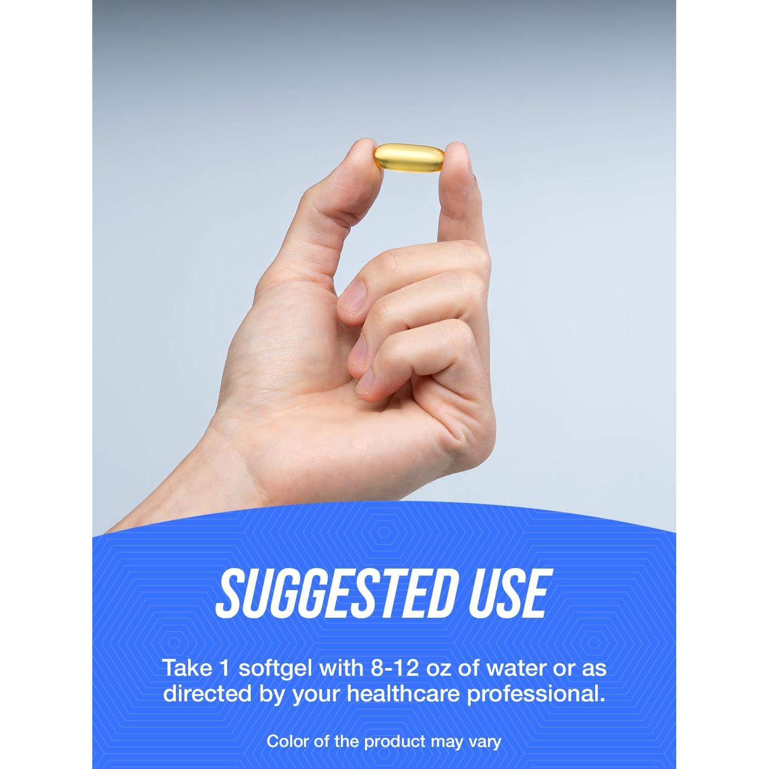 Suplemento Omega 3 Aceite de Pescado 500mg BulkSupplements 240 Cápsulas