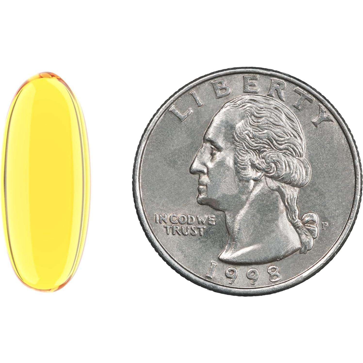 Aceite de Pescado Omega 3 Amazon Basics 1000 mg 90 Cápsulas