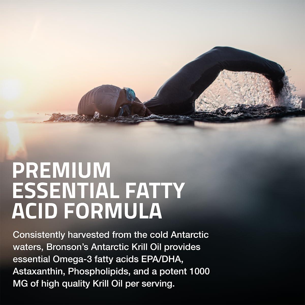 Aceite de Kril Antártico Bronson 1000 mg 120 Cápsulas Blandas