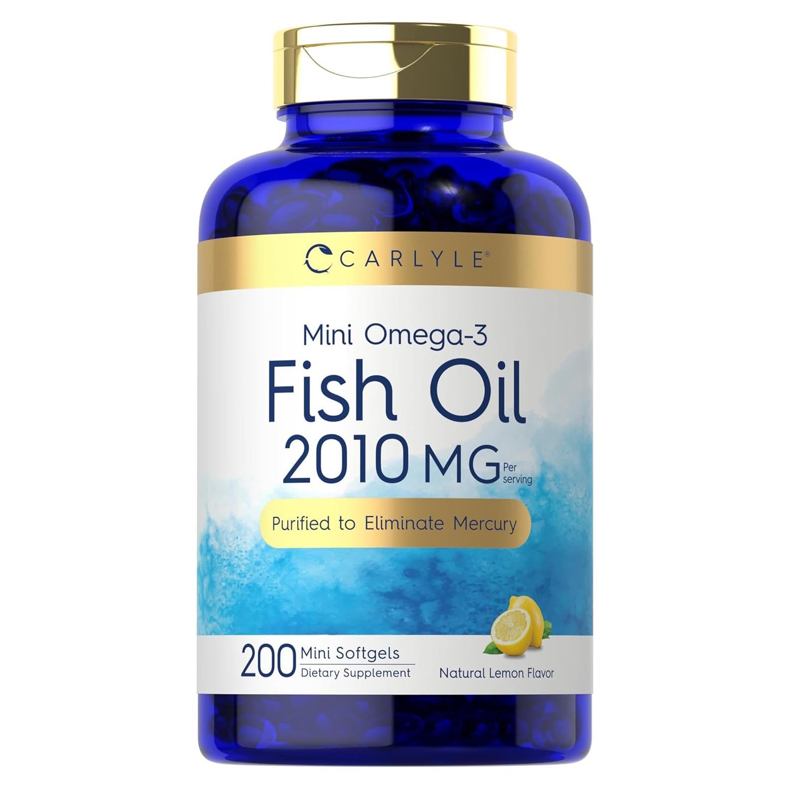 Cápsulas Blandas Omega-3 Carlyle Mini 2010 mg 200 Pastillas