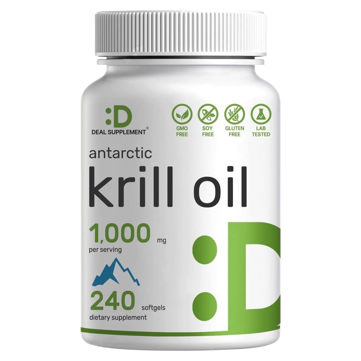 Suplemento Deal Aceite de Kril Antártico 1000mg 240 Cápsulas