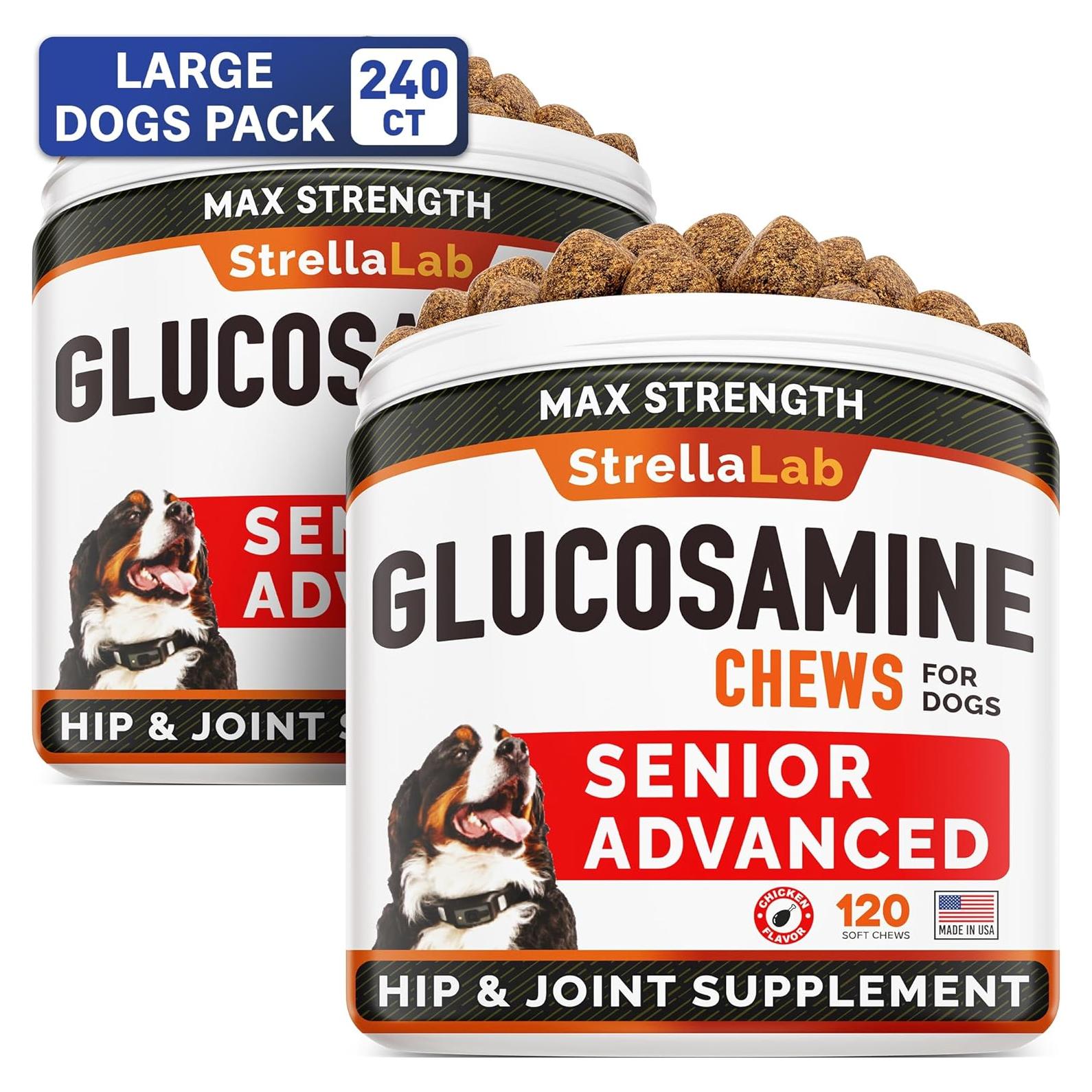 Suplemento de Glucosamina para Perros STRELLALAB 240 Golosinas