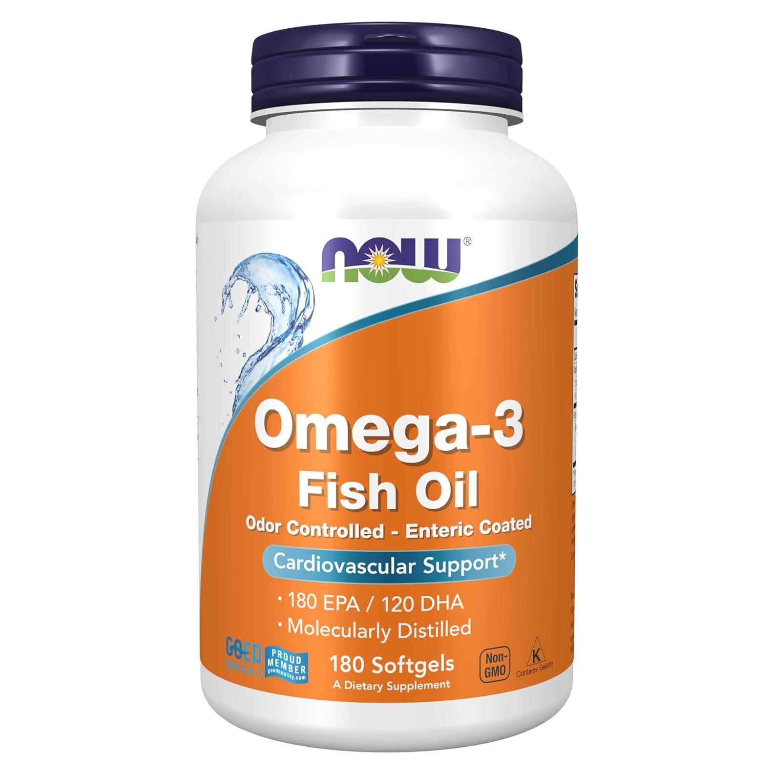 NOW Foods Omega-3 180 EPA 120 DHA Gelatinas Blandas