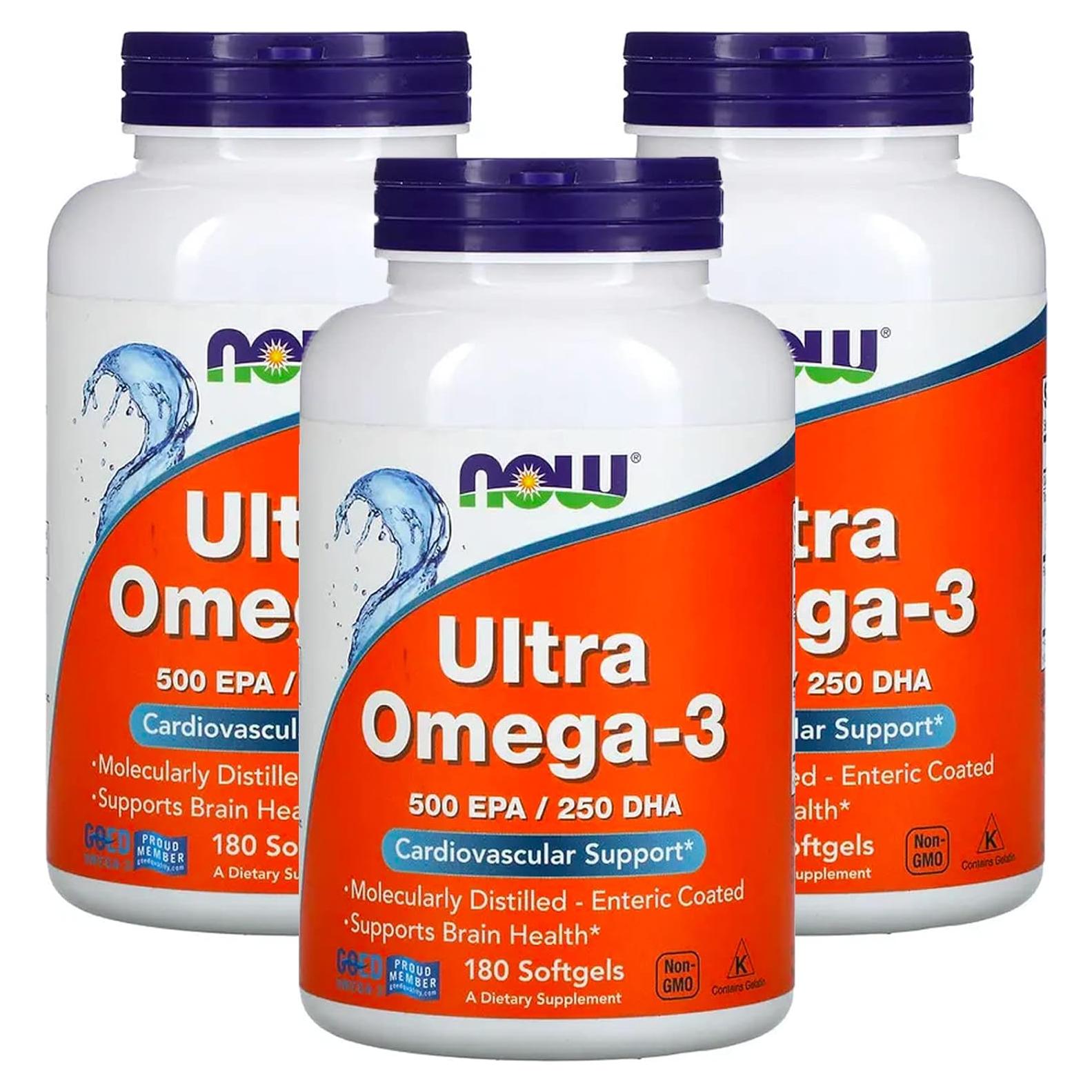 Suplemento Omega-3 Now Foods 180 Softgels 1.05kg