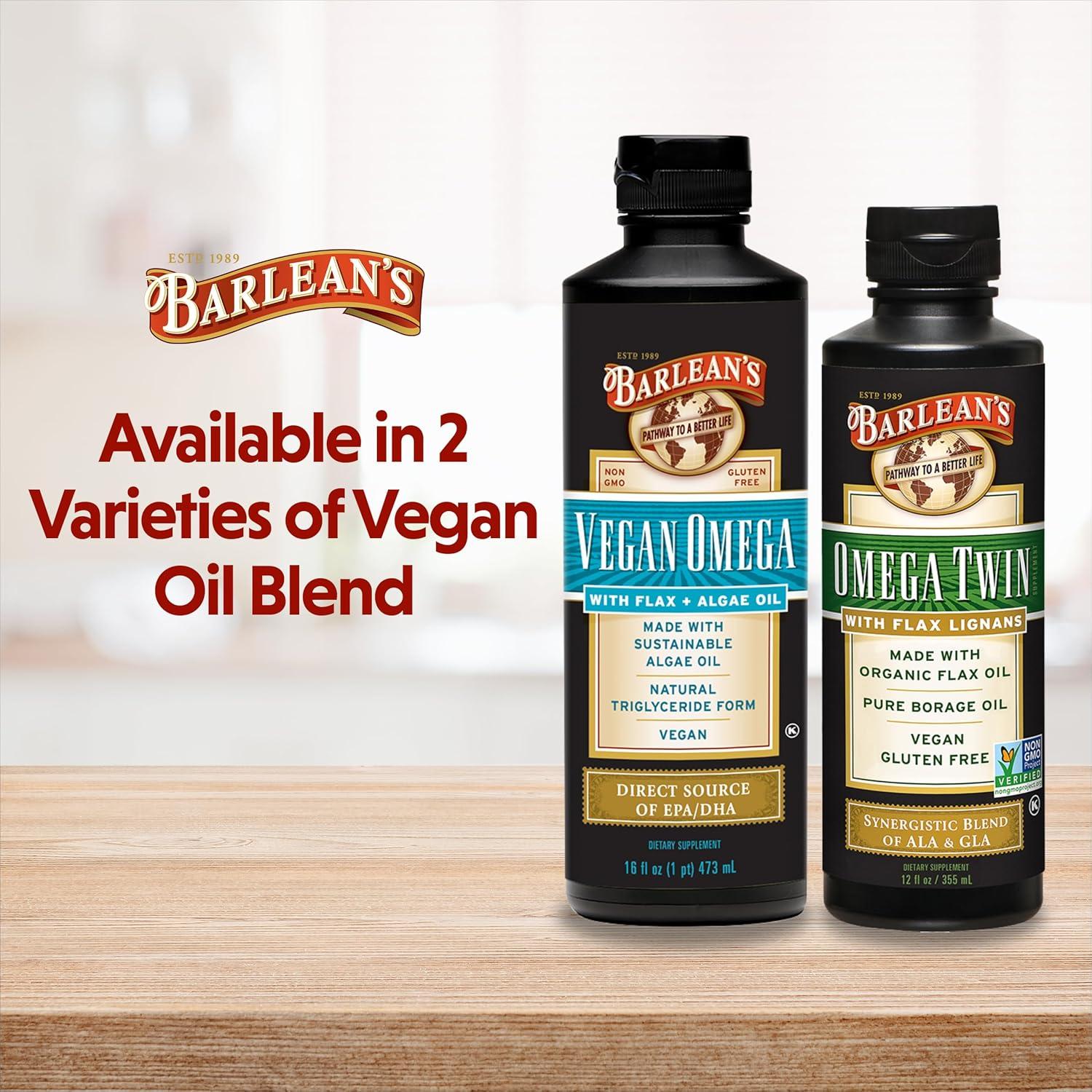 Aceite de Linaza y Algas Omega 3 Barlean's 473 ml Vegano