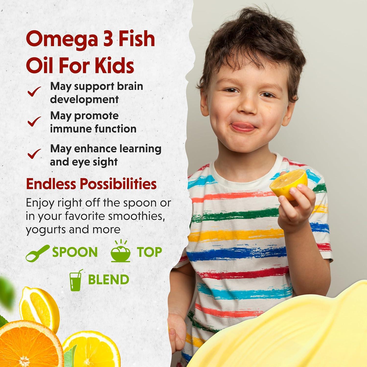 Suplemento Líquido Omega 3 Barlean's para Niños 236.6 ml