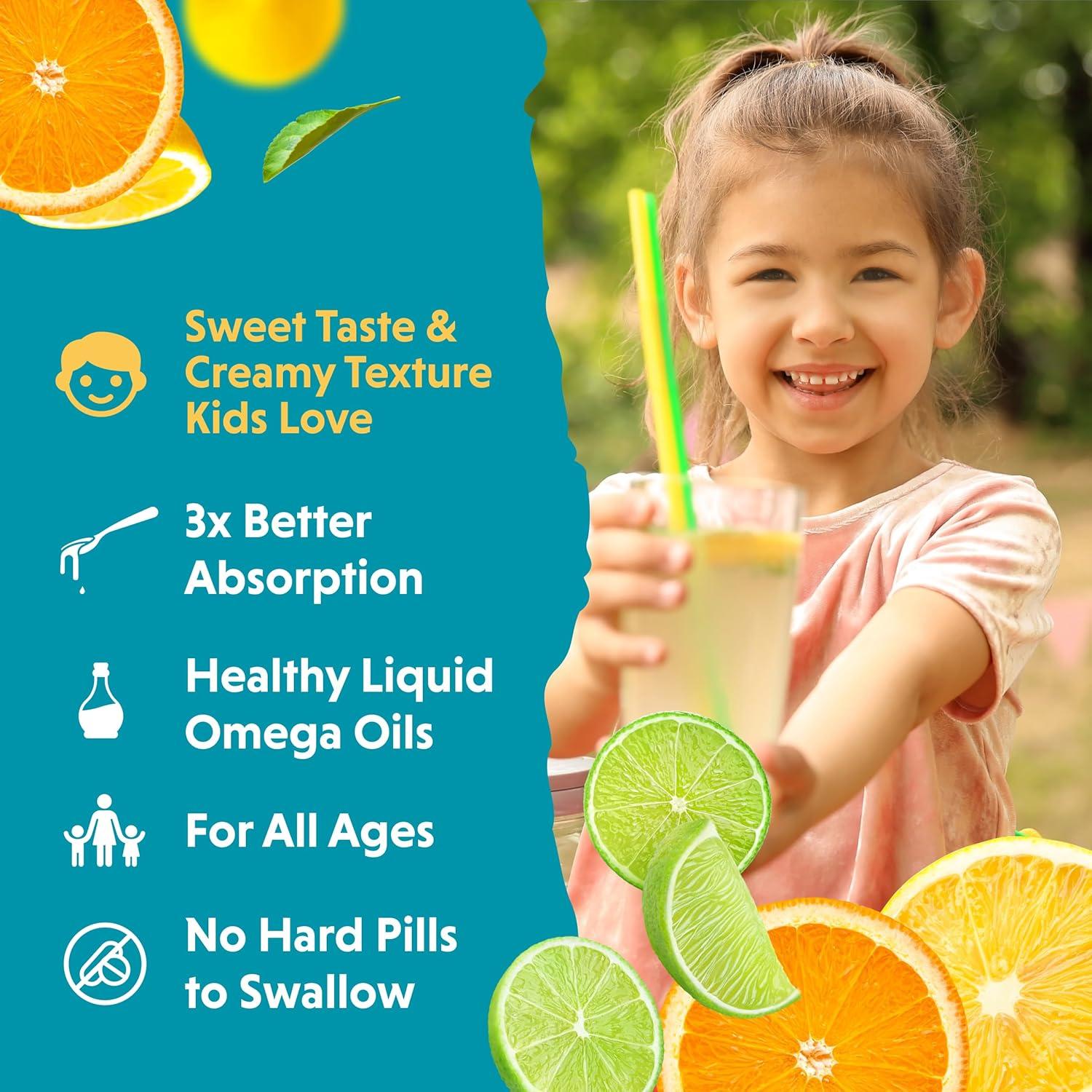 Suplemento Líquido Omega 3 Barlean's para Niños 236.6 ml