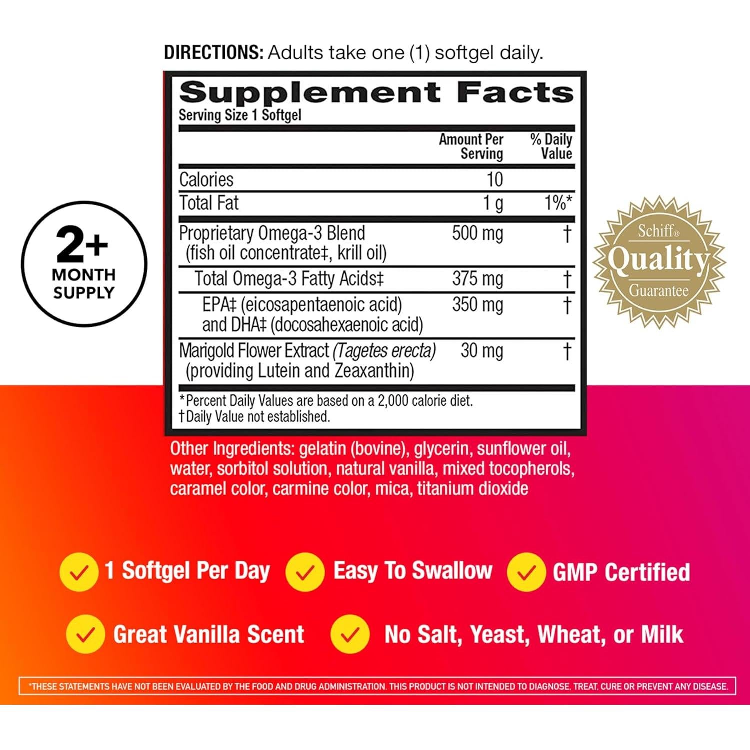 MegaRed Omega-3 Cuerpo Total + Refrescar 500mg 65 Cápsulas