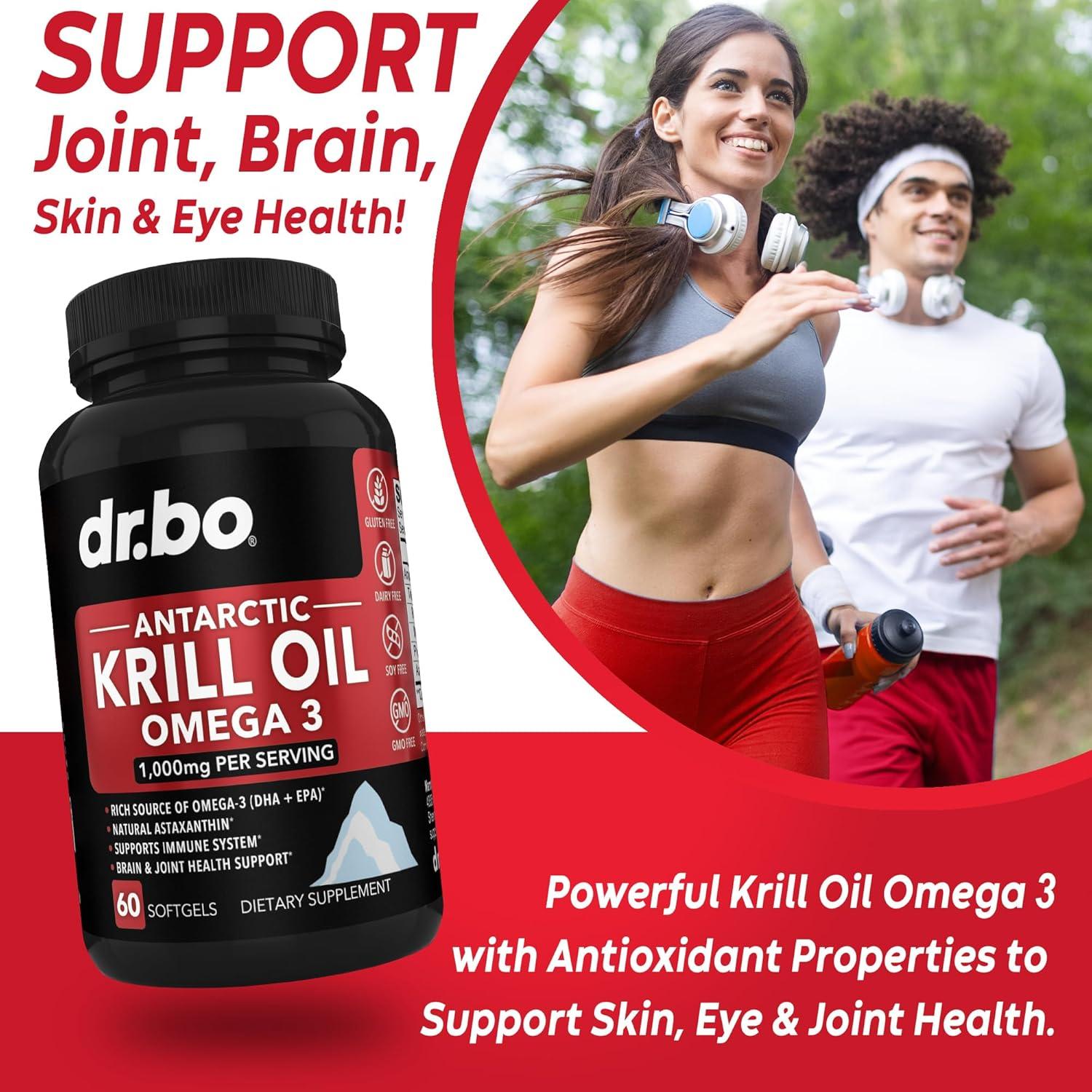 Aceite de Krill Omega 3 500mg DR. BO - 60 Cápsulas Blandas