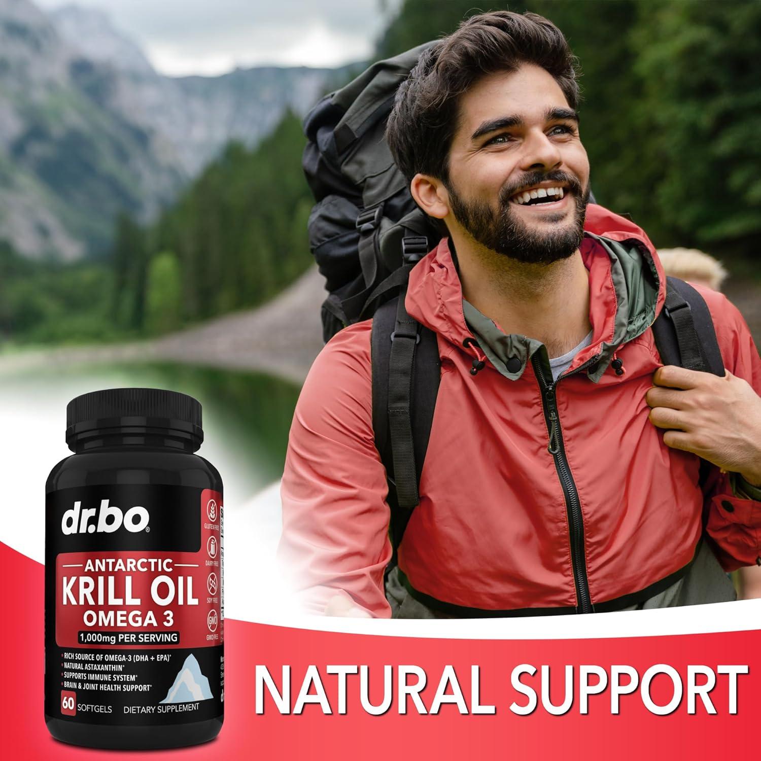 Aceite de Krill Omega 3 500mg DR. BO - 60 Cápsulas Blandas