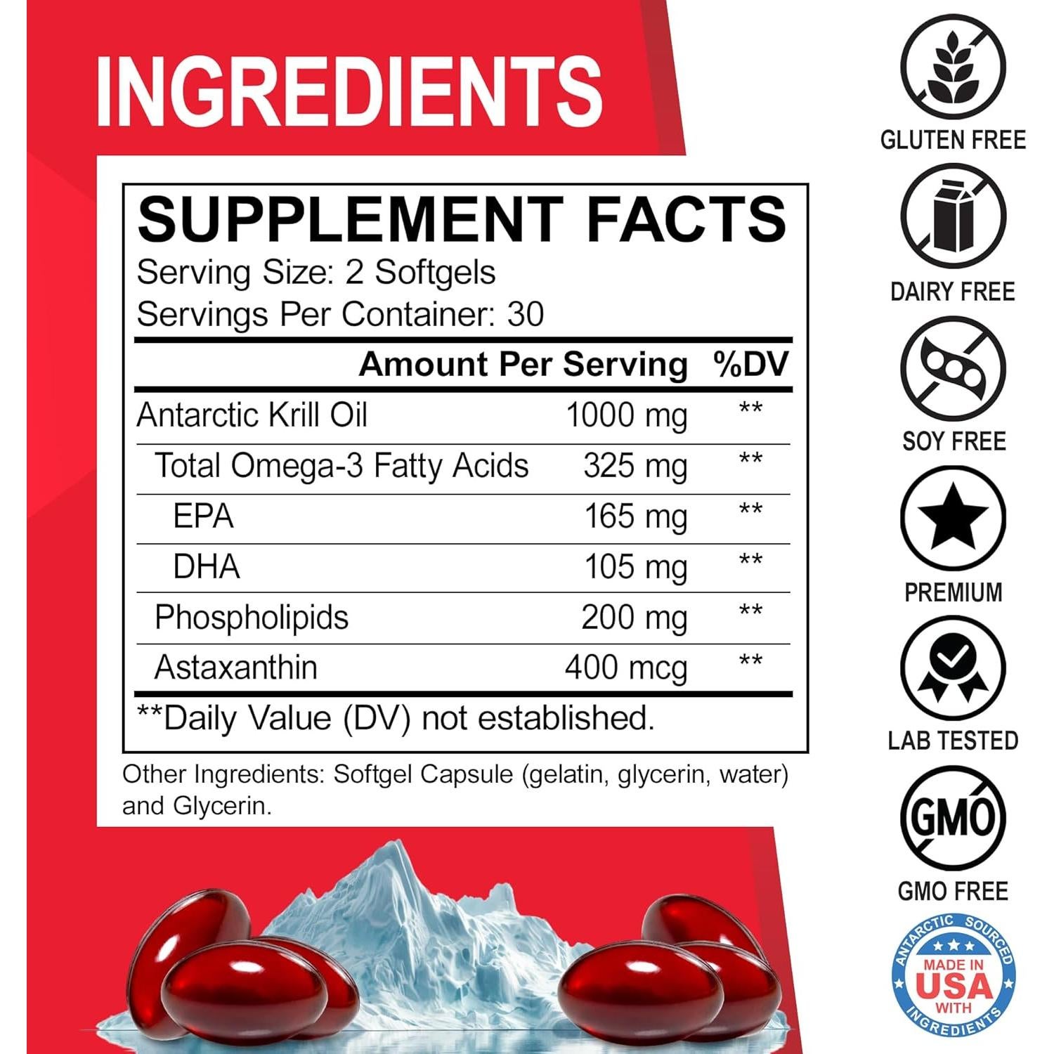 Aceite de Krill Omega 3 500mg DR. BO - 60 Cápsulas Blandas