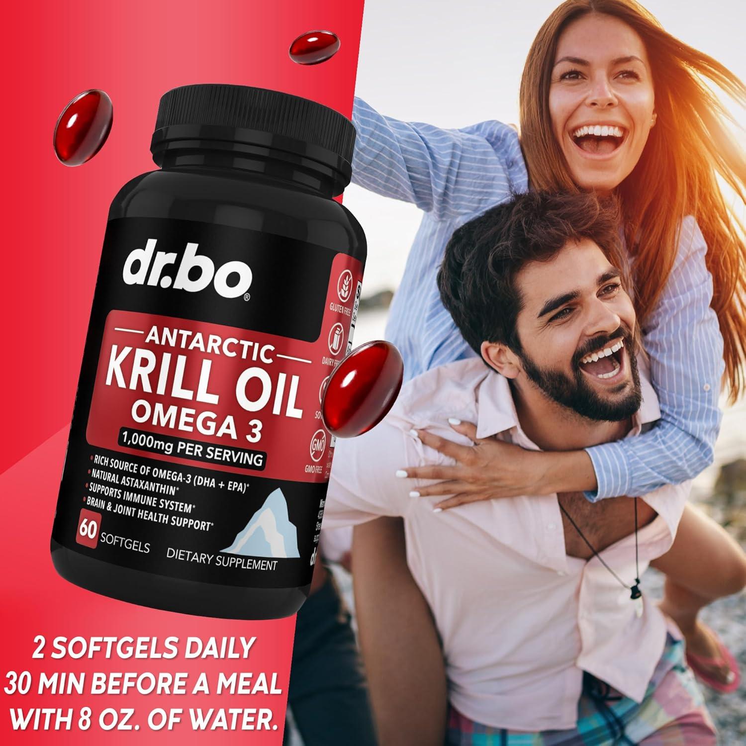 Aceite de Krill Omega 3 500mg DR. BO - 60 Cápsulas Blandas