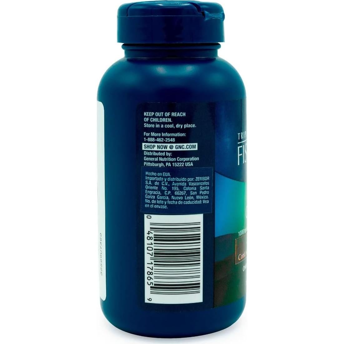 Suplemento Aceite de Pescado GNC Plus CoQ10 1000mg Omega 3