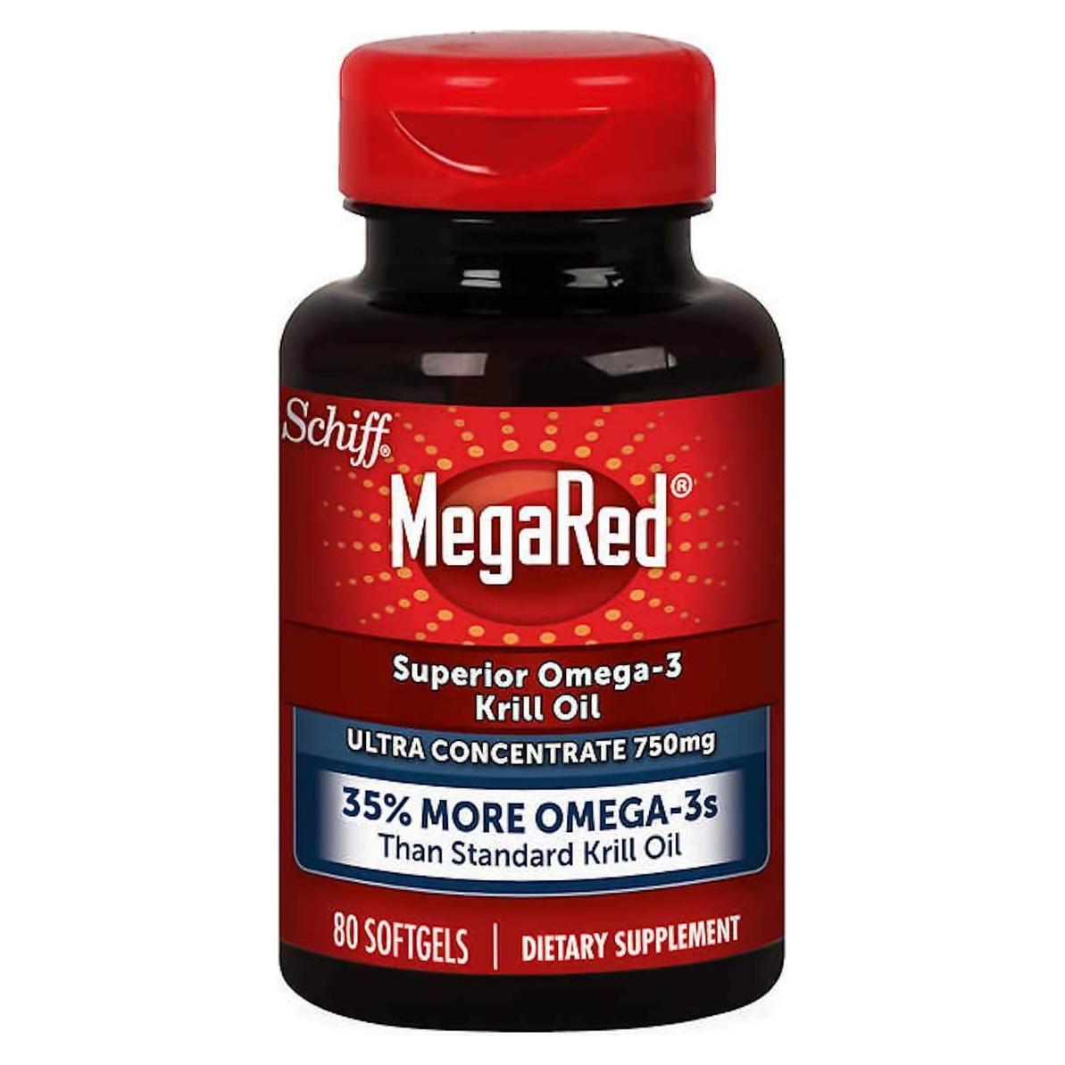 Suplemento Schiff MegaRed Aceite de Krill 750mg 80 Cápsulas