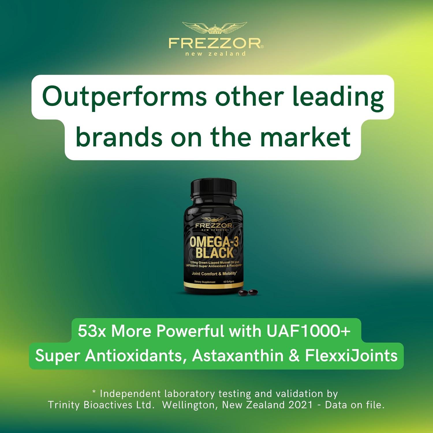 FREZZOR Omega 3 Negro 450mg - Suplemento Articular 60 Gelatinas