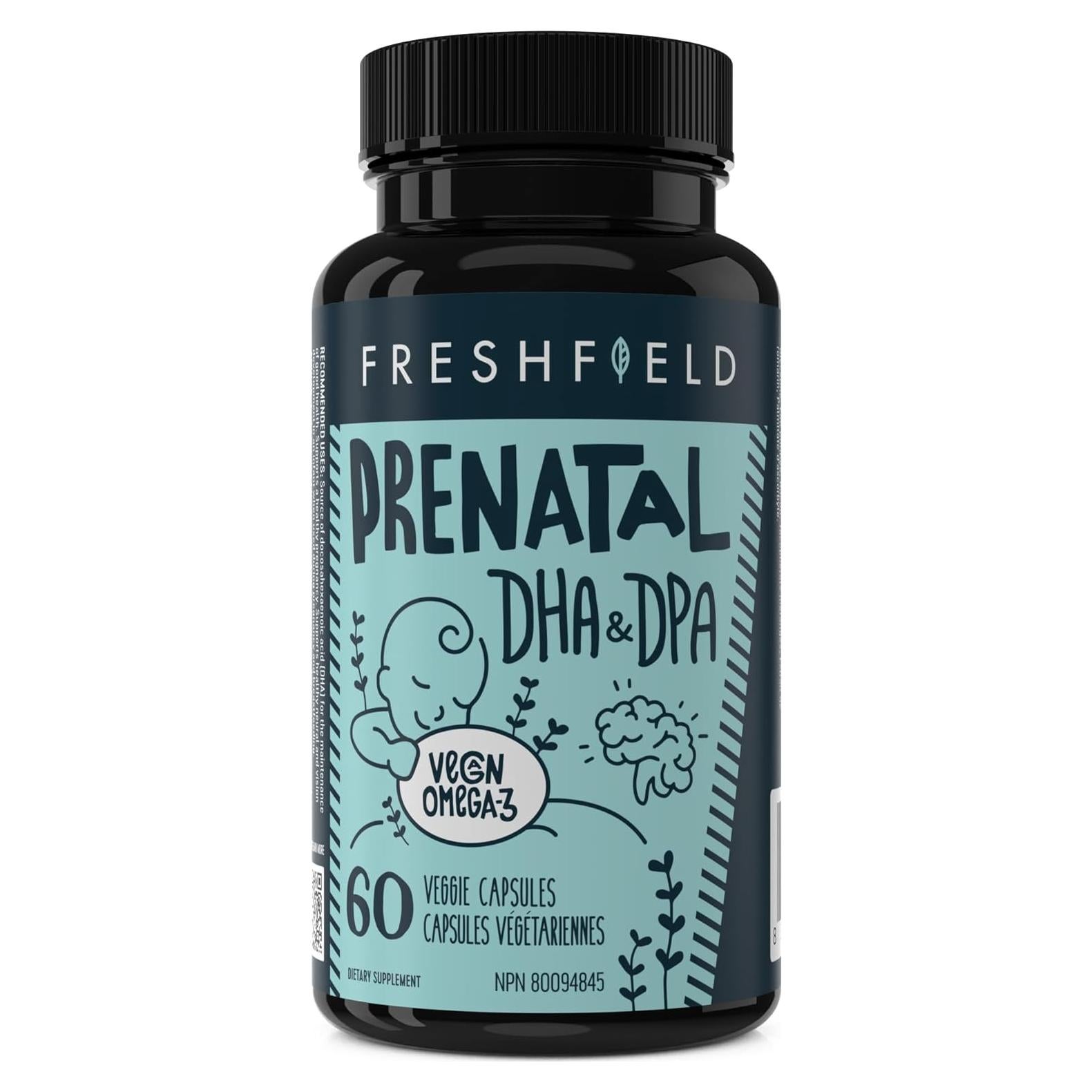 Omega 3 DHA Vegano Prenatal Freshfield 60 Cápsulas 220mg