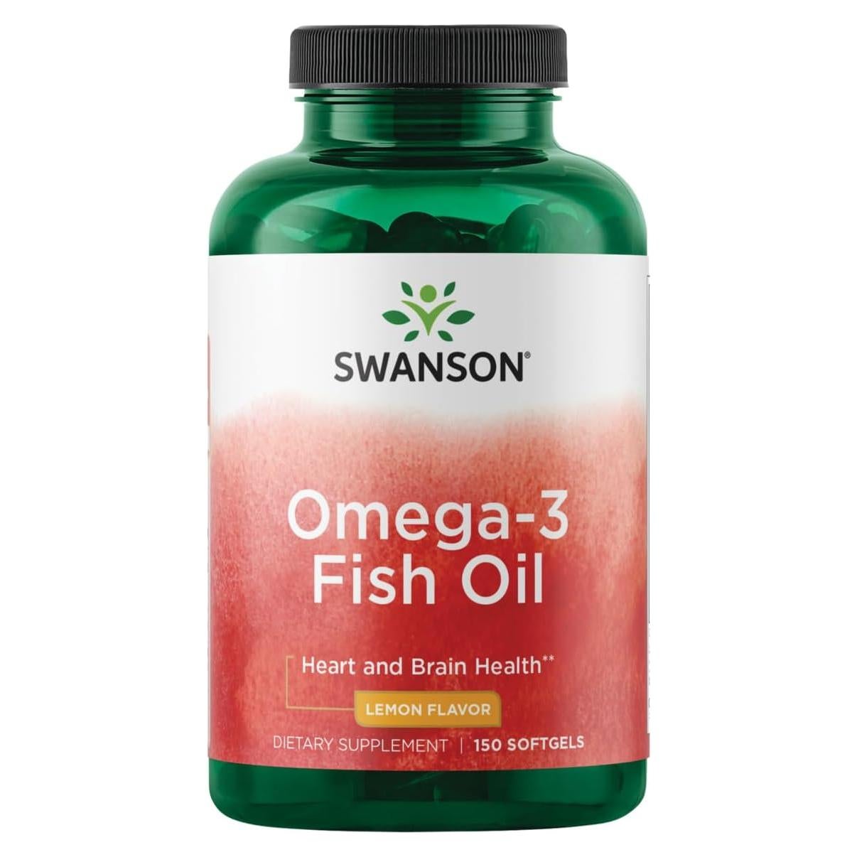 Suplemento Omega 3 Swanson 150 Cápsulas 180 mg EPA 120 mg DHA