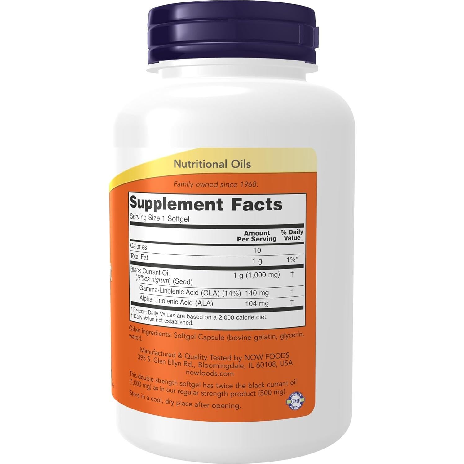 Suplemento NOW Foods Aceite de Grosella Negra 1000 mg GLA 140 mg