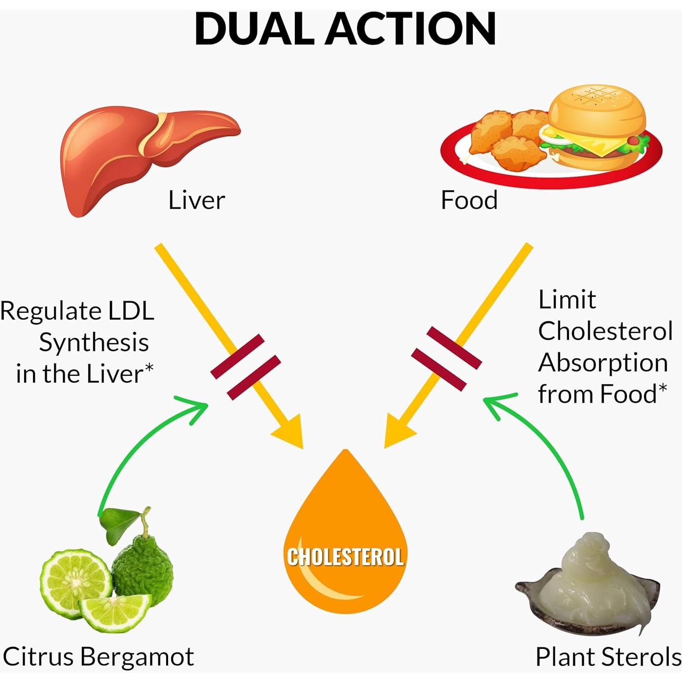 Suplemento de Bergamota Cítrica UpNourish 120 Gelatinas Blandas