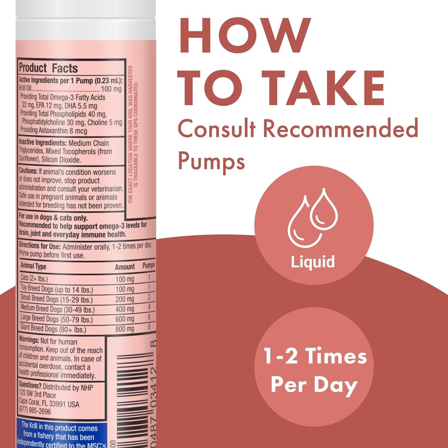 Aceite de Kril Antártico para Mascotas Bark & Whiskers 47.3 ml