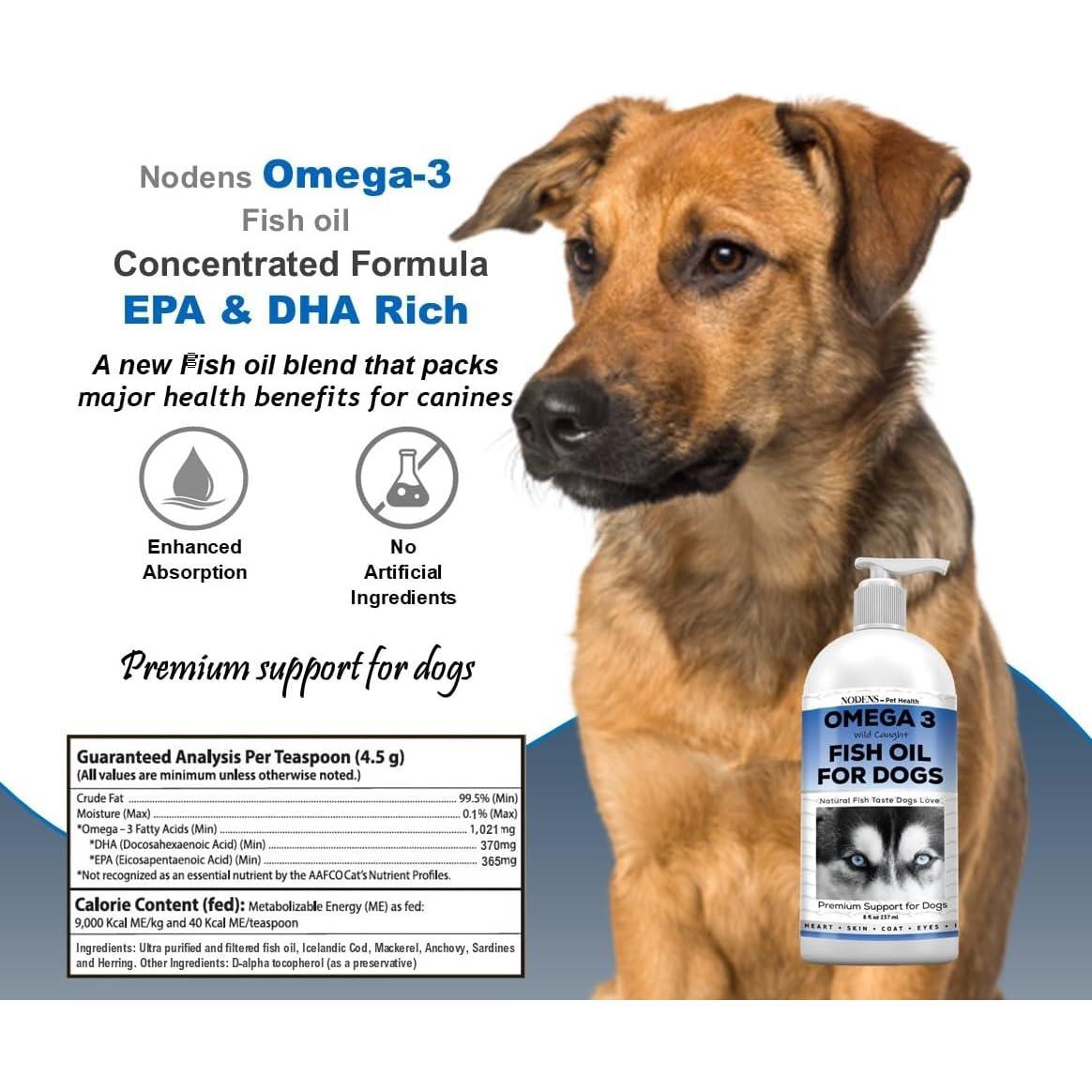 Aceite de Pescado Omega 3 Nodens para Perros 240ml