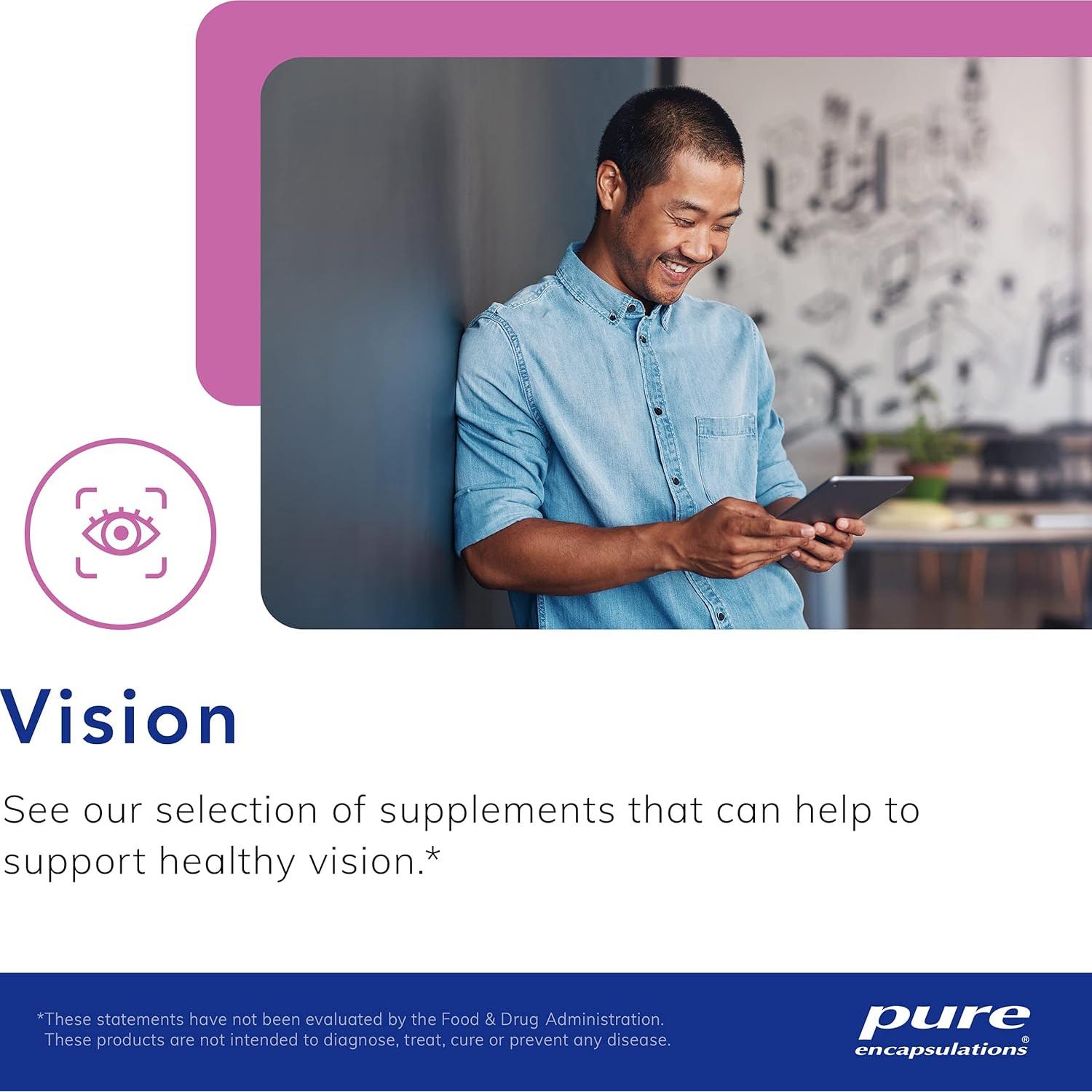 Suplemento VisionPro EPA DHA GLA Pure Encapsulations 90 Cápsulas