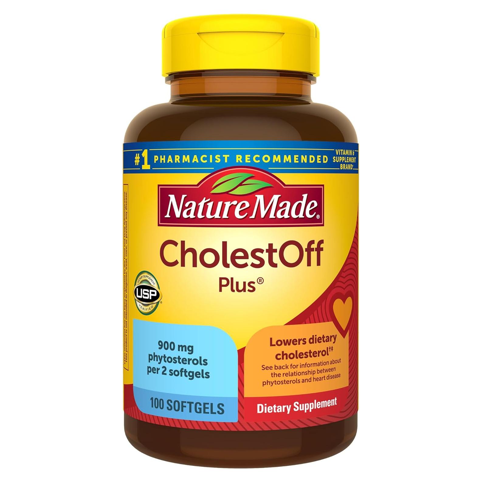 Nature Made CholestOff Plus 100 Softgels - Suplemento Colesterol