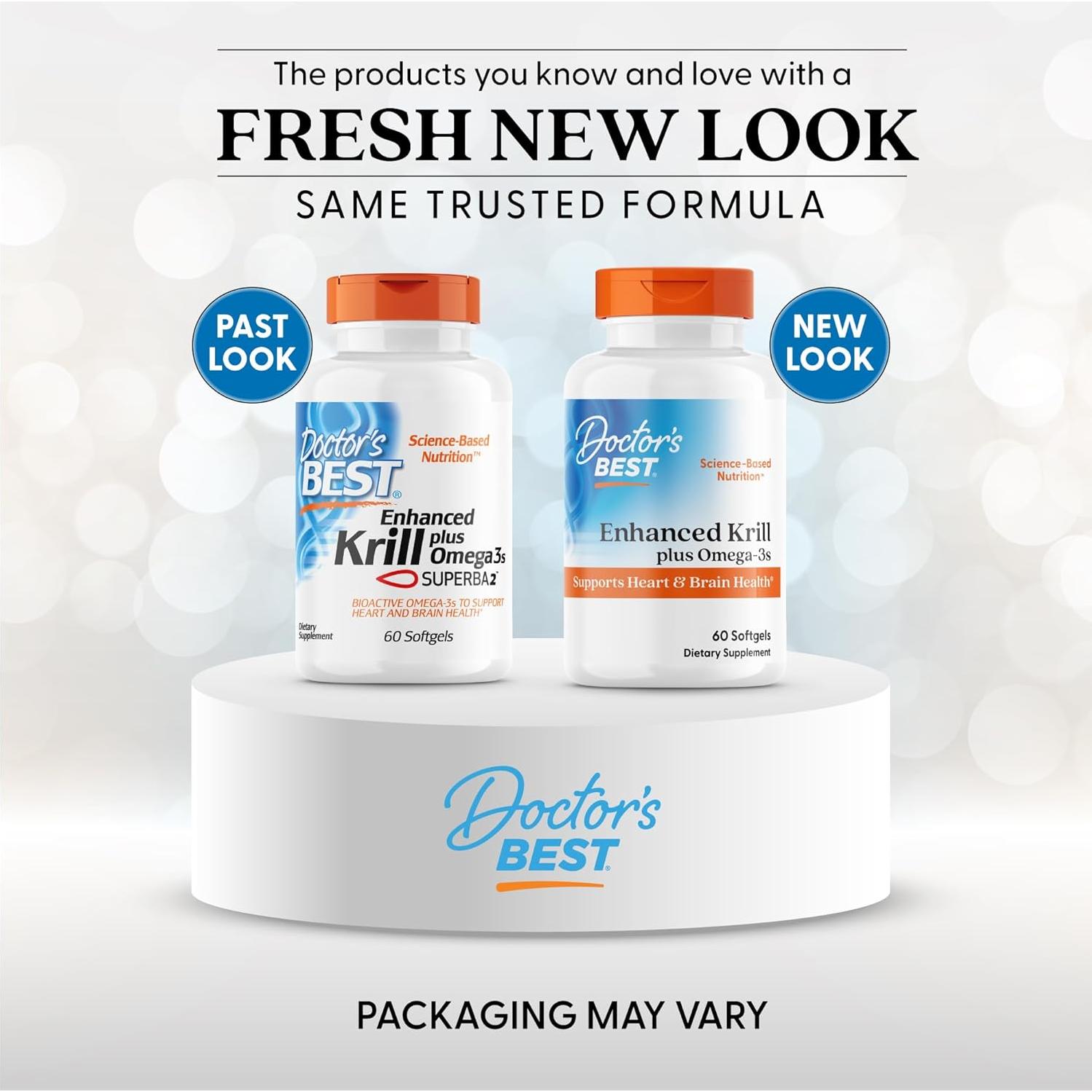 Aceite de Kril Doctors Best 60 Gelatinas Blandas Omega-3