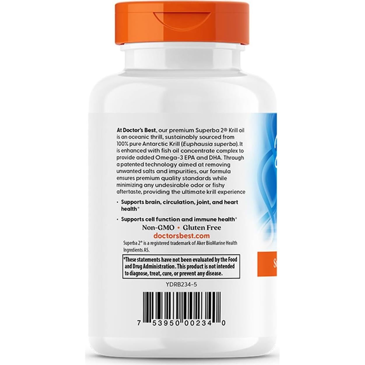 Aceite de Kril Doctors Best 60 Gelatinas Blandas Omega-3