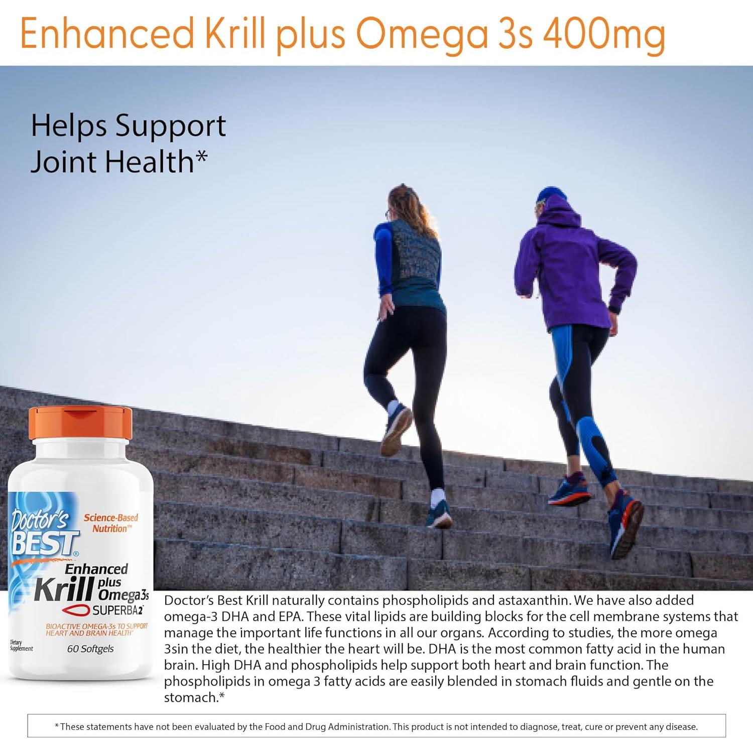 Aceite de Kril Doctors Best 60 Gelatinas Blandas Omega-3