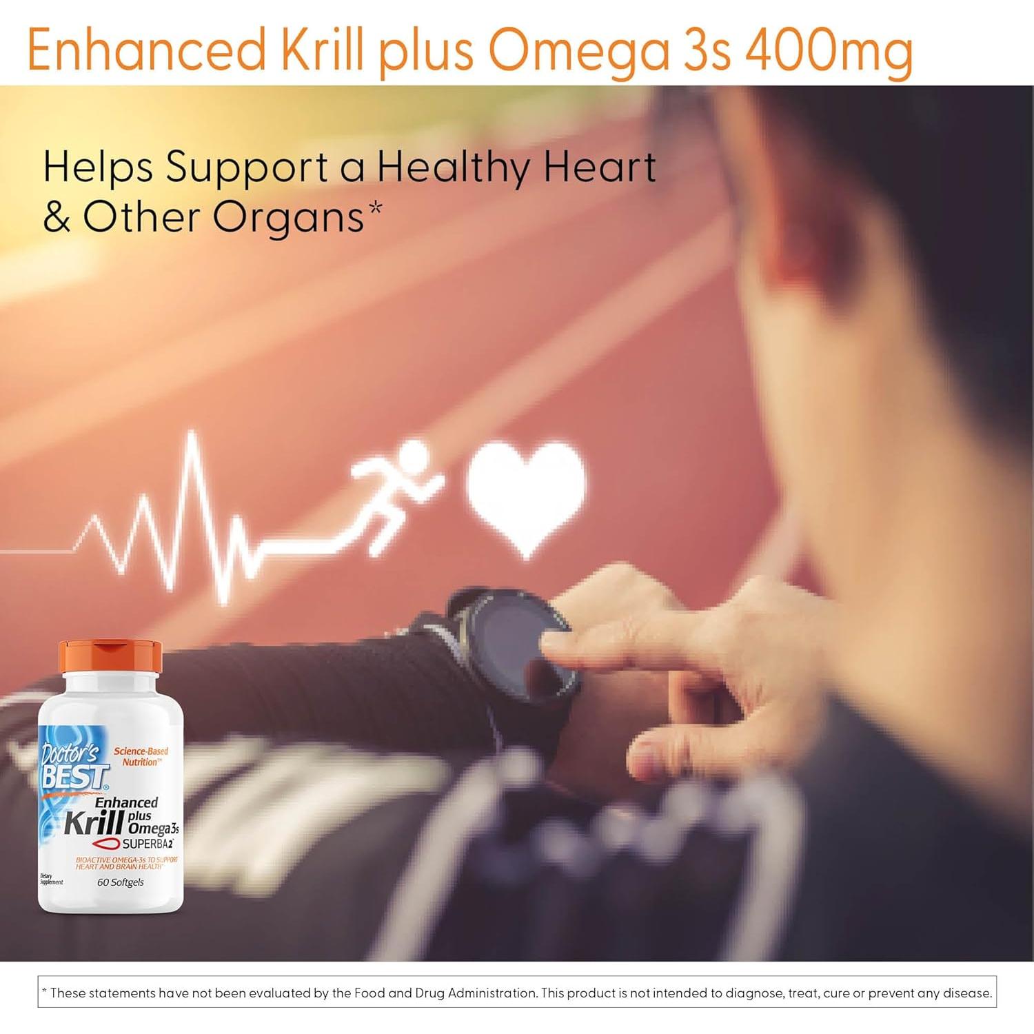 Aceite de Kril Doctors Best 60 Gelatinas Blandas Omega-3