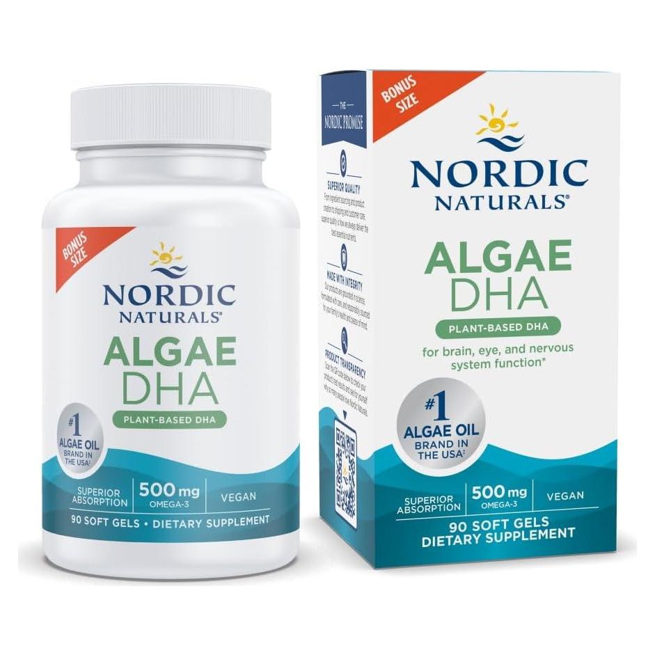Nordic Naturals Algas DHA 90 Gelatinas Blandas 500 mg Omega-3