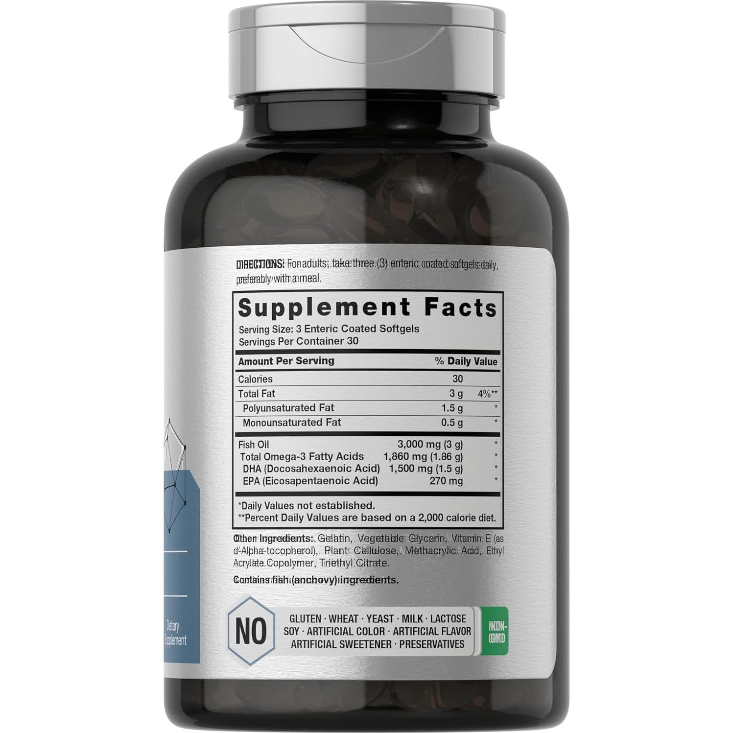 Suplemento DHA Horbaach 1500mg 90 Gelatinas Blandas Omega 3