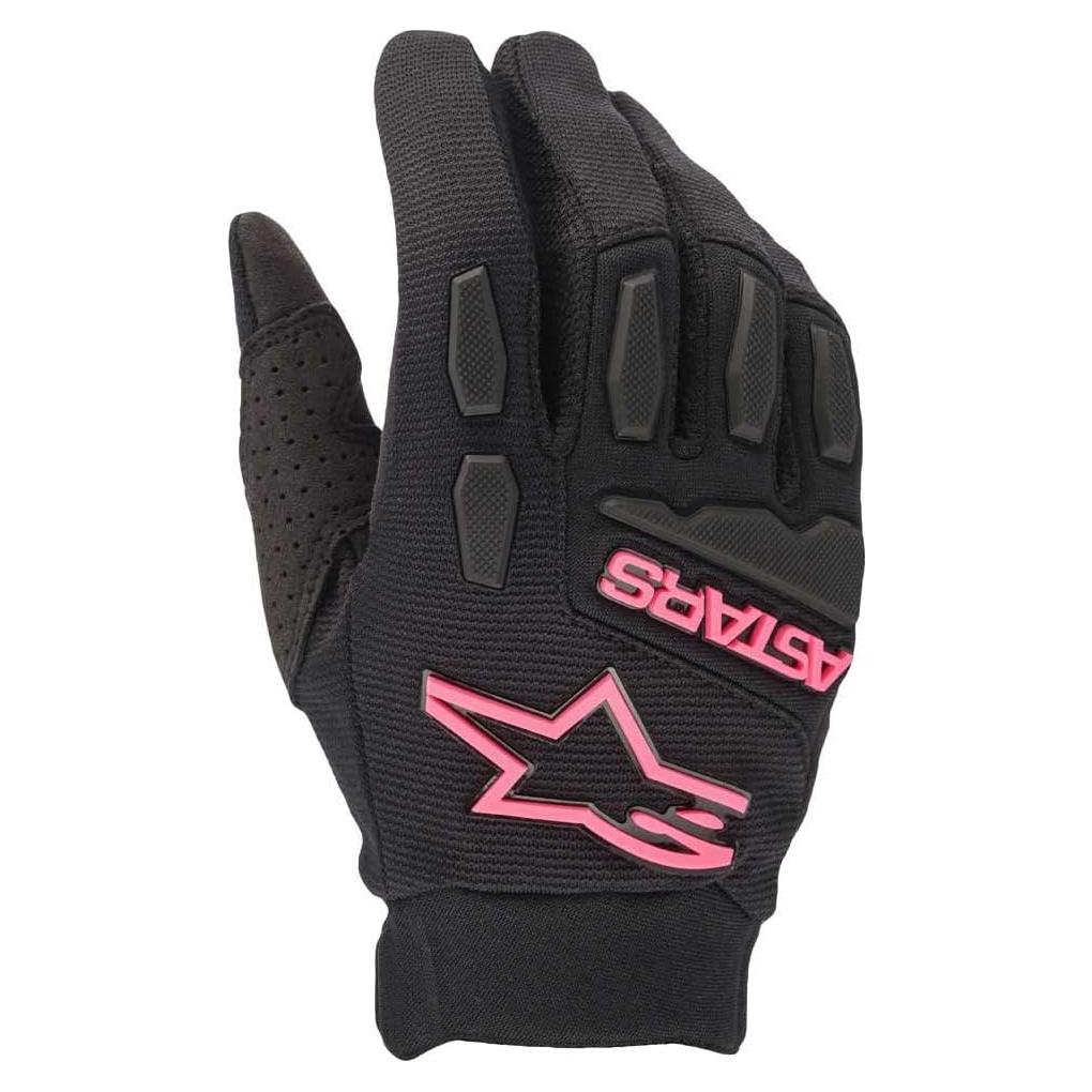 Guantes Alpinestars Stella Full Bore Negro/Rosa Fluo L