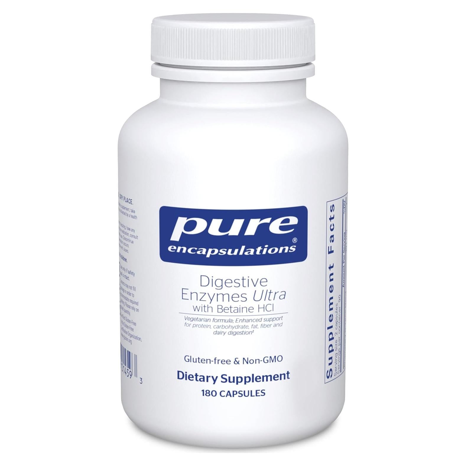 Enzimas Digestivas Ultra Pure Encapsulations 180 Cápsulas