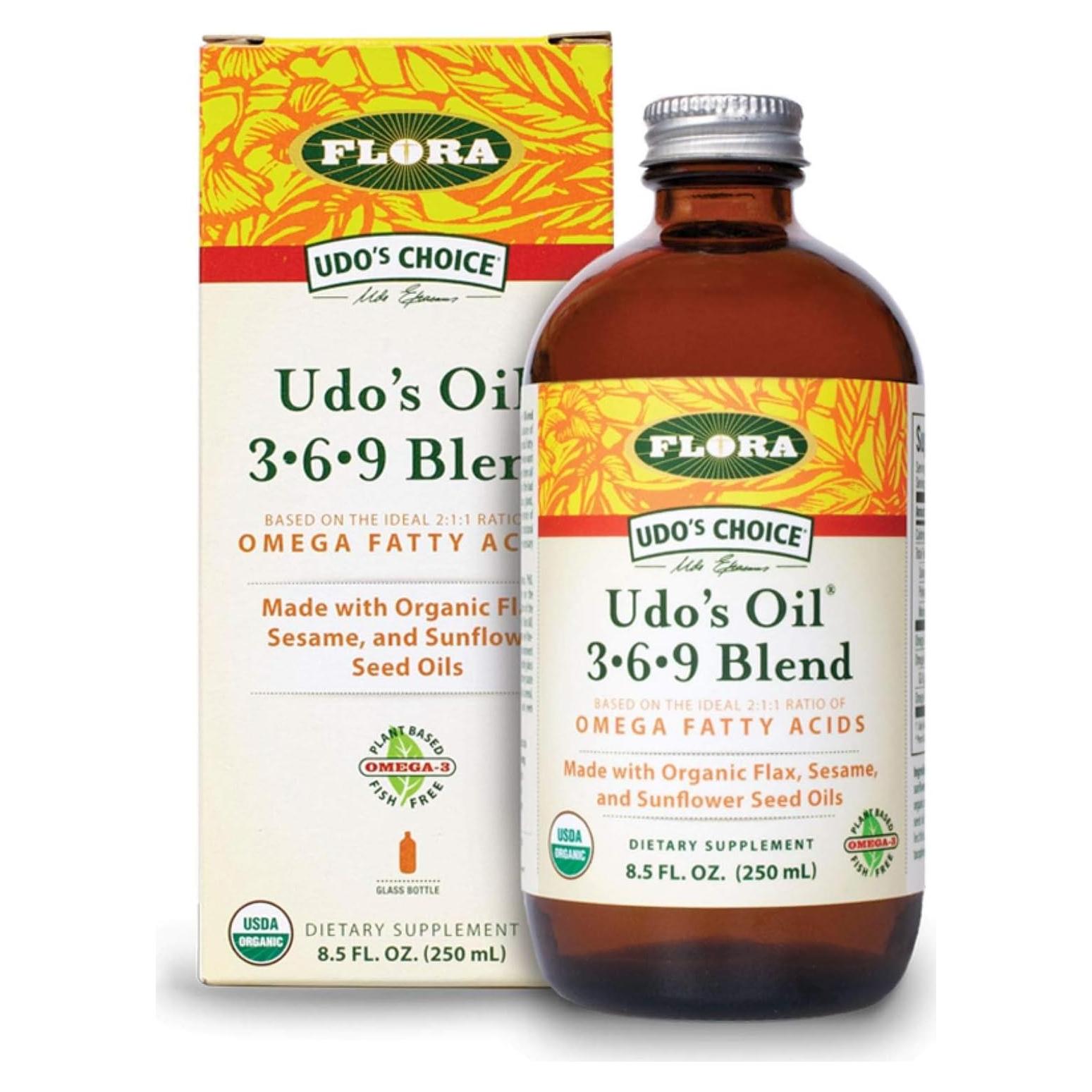 Aceite Omega 3-6-9 Udo's Choice Flora 251 ml Orgánico