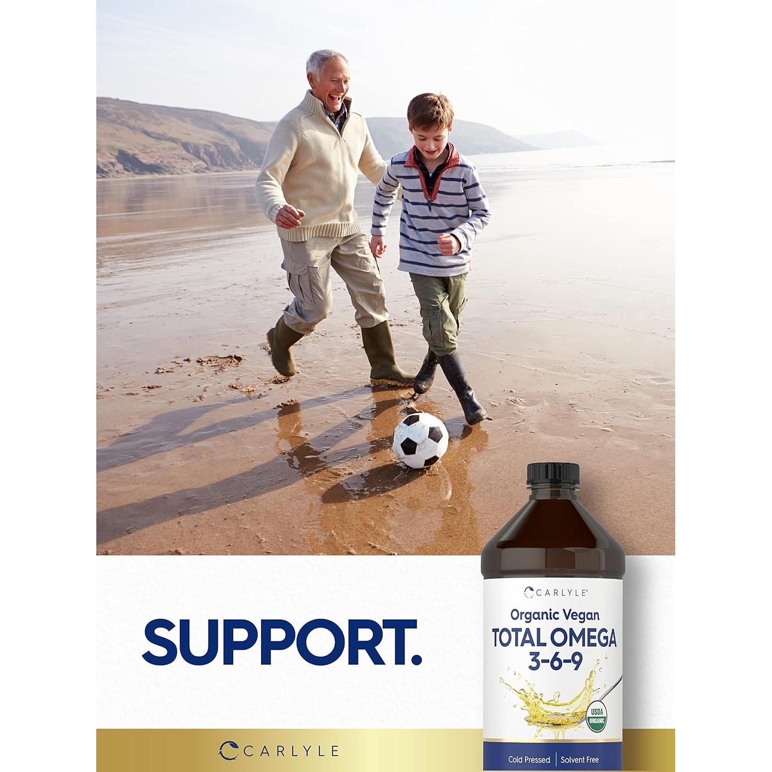 Carlyle Total Omega 3-6-9 473 ml | Suplemento vegano prensado en frío