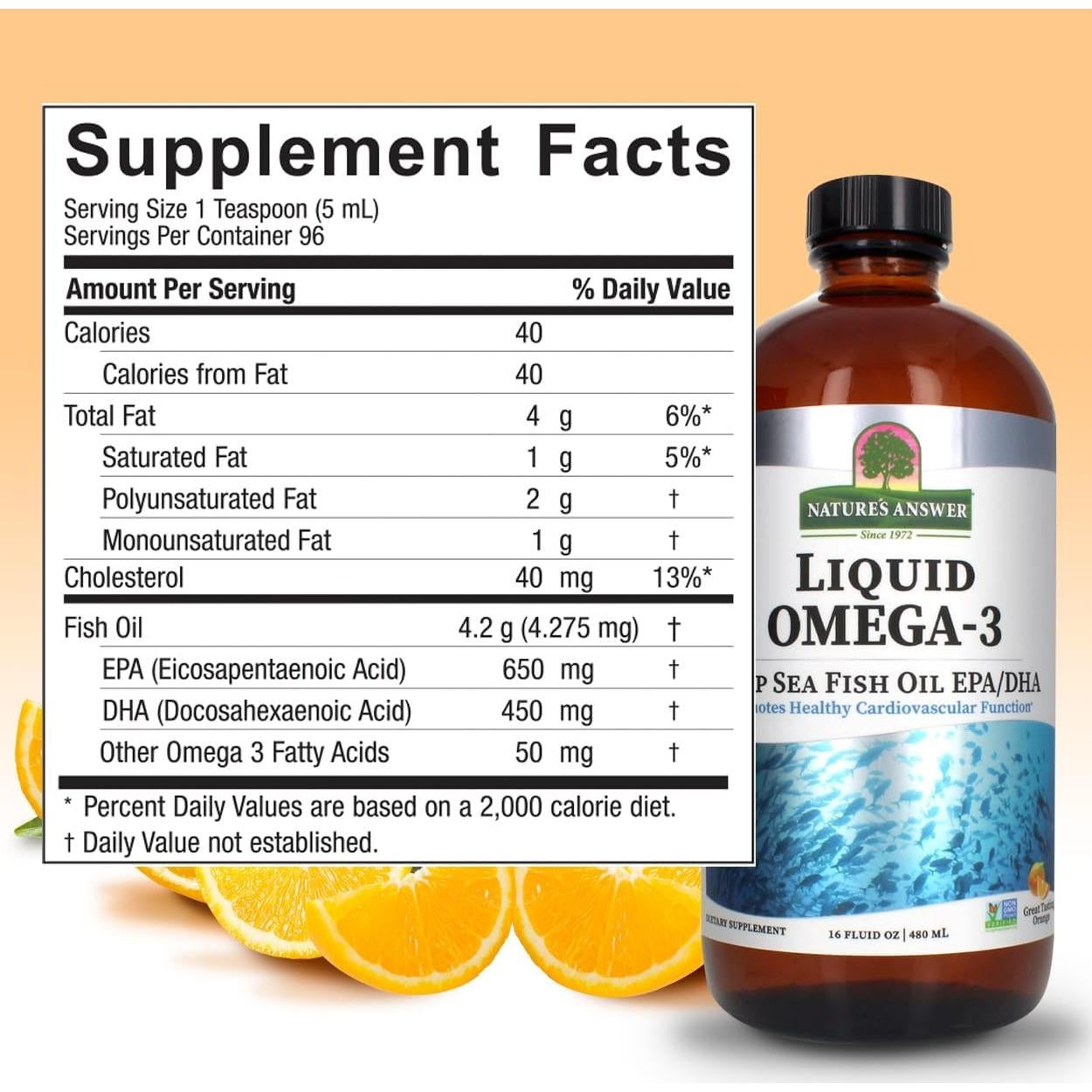 Aceite de Pescado Omega-3 Nature's Answer 473ml EPA/DHA
