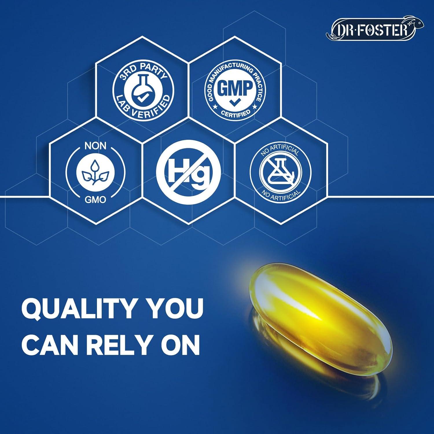 Aceite de Pescado Omega-3 Dr. Foster 2000mg 120 Gelatinas