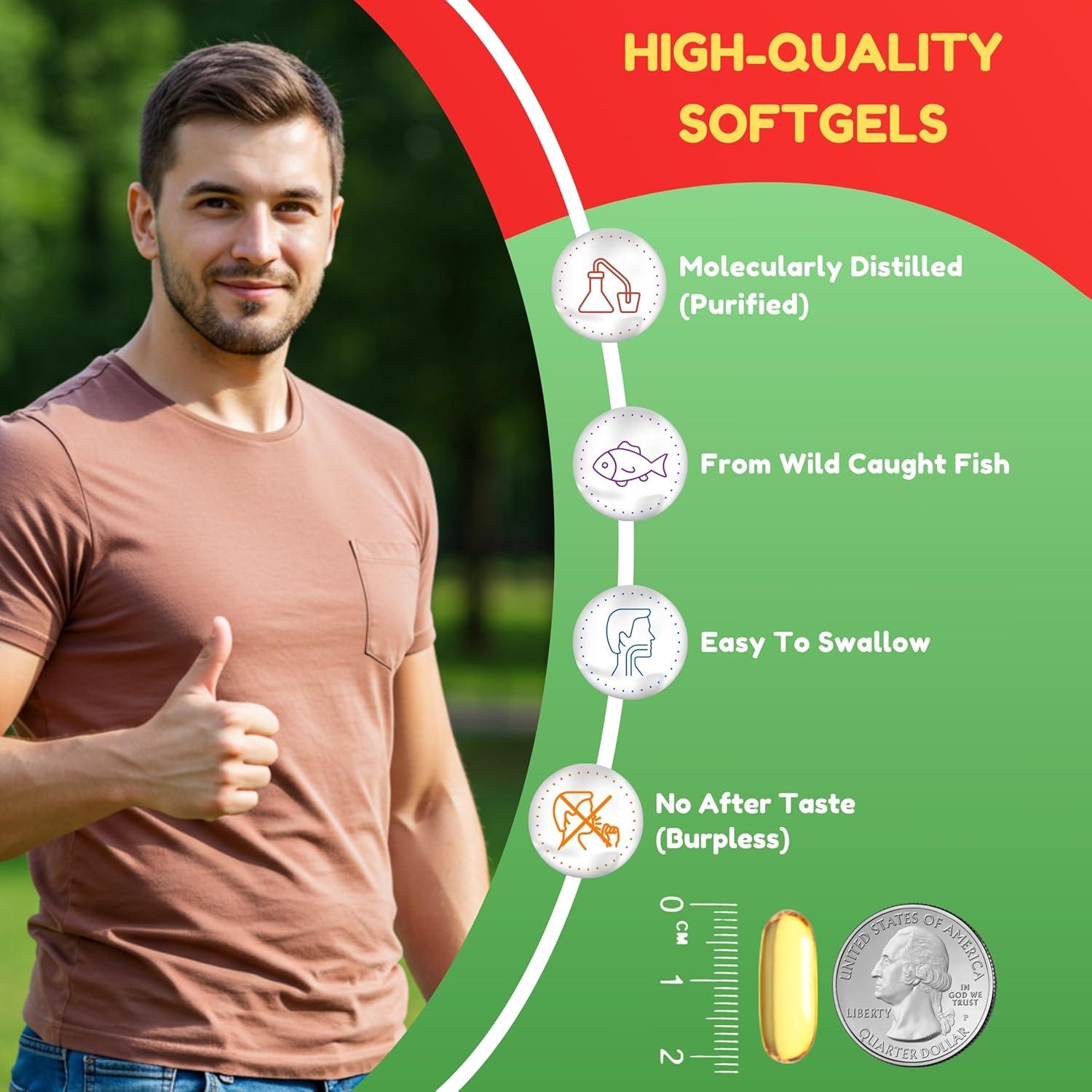 Aceite de Pescado Halal 2000mg SHIFAA NUTRITION 100 Cápsulas