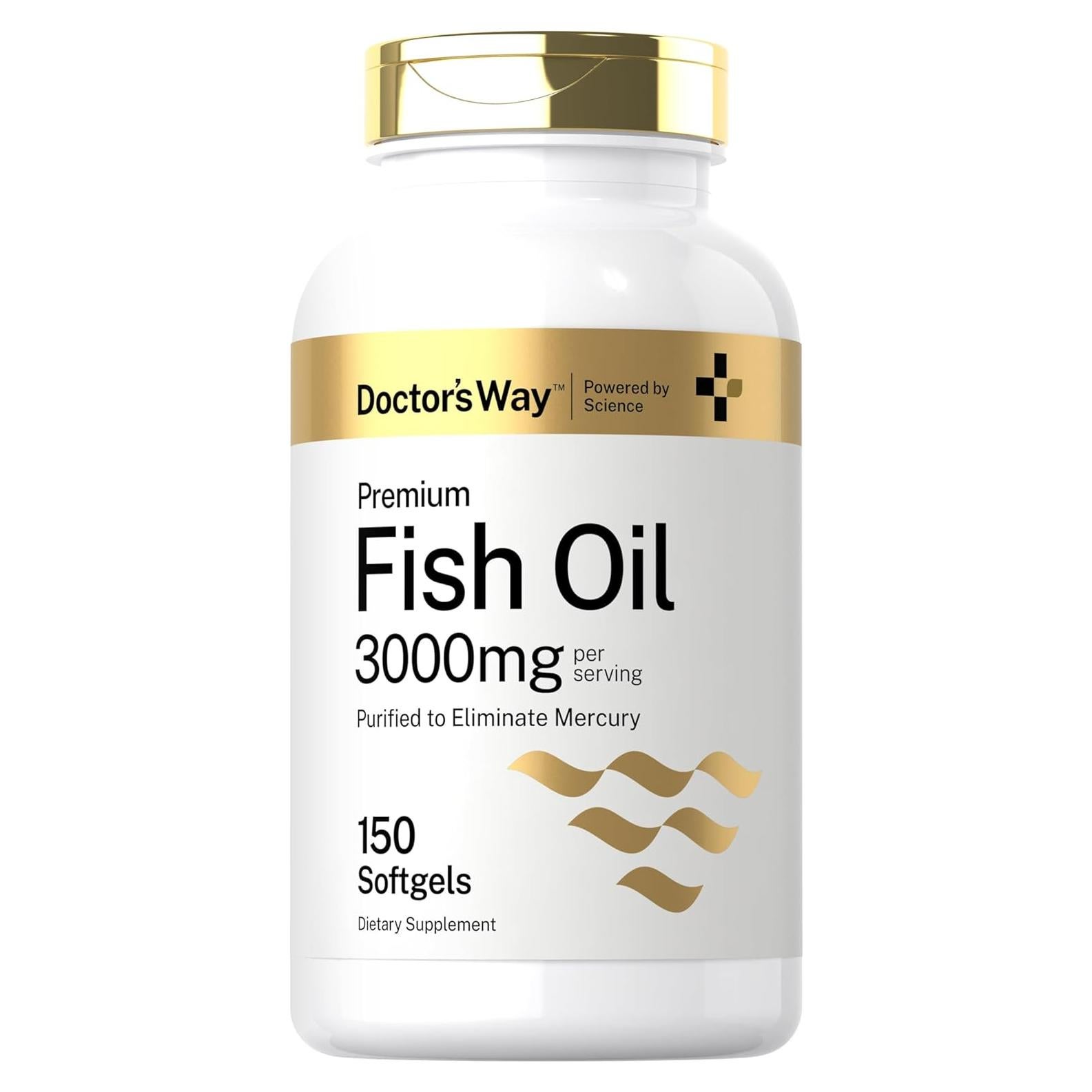 Aceite de Pescado Doctor's Way 3000mg 150 Gelatinas Blandas Omega 3
