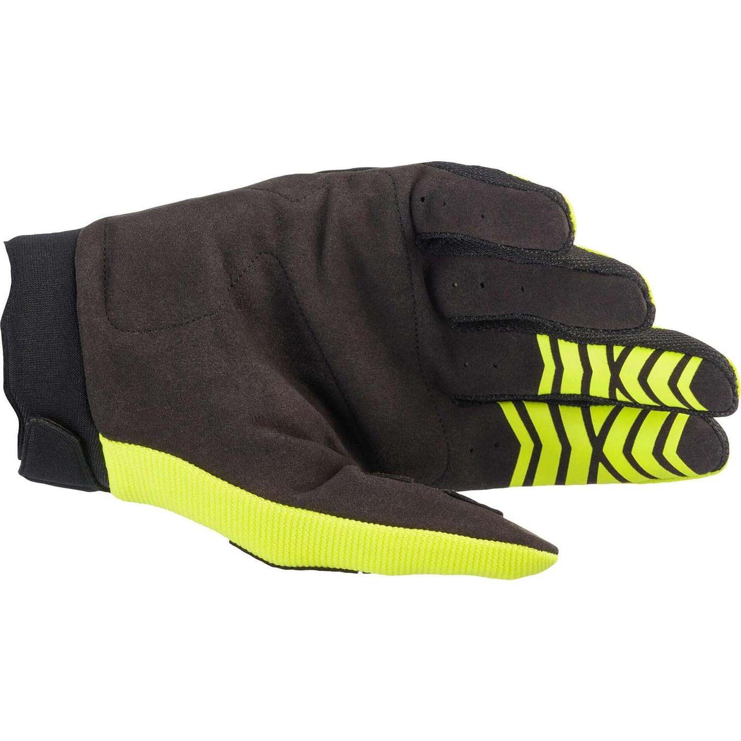 Guantes Alpinestars Full Bore Amarillo Fluo Negro Pequeño